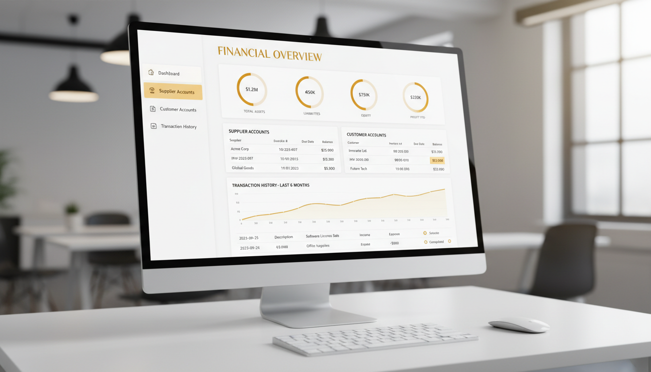 Ledger Management Dashboard - InventoryVerse